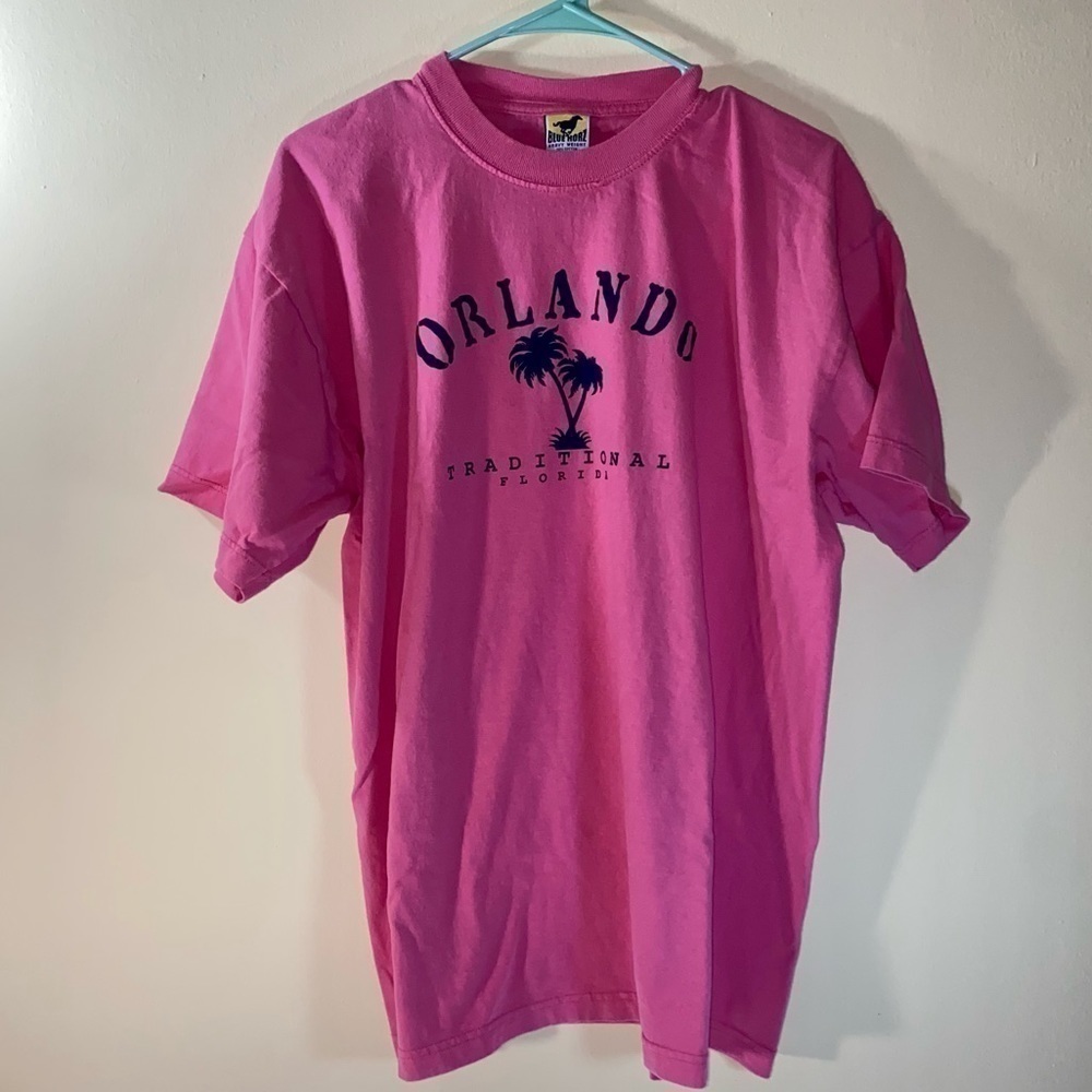 Vacation Graphic T-shirt Orlando, Florida Traditional Palm Tree Novelty Shirt XL
